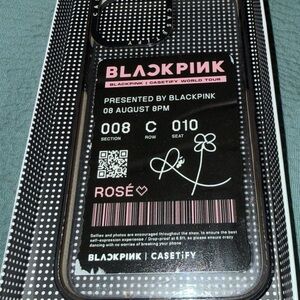 Casetify BLACKPINK Rosé Ticket-Inspired Phone Case - Black & Pink